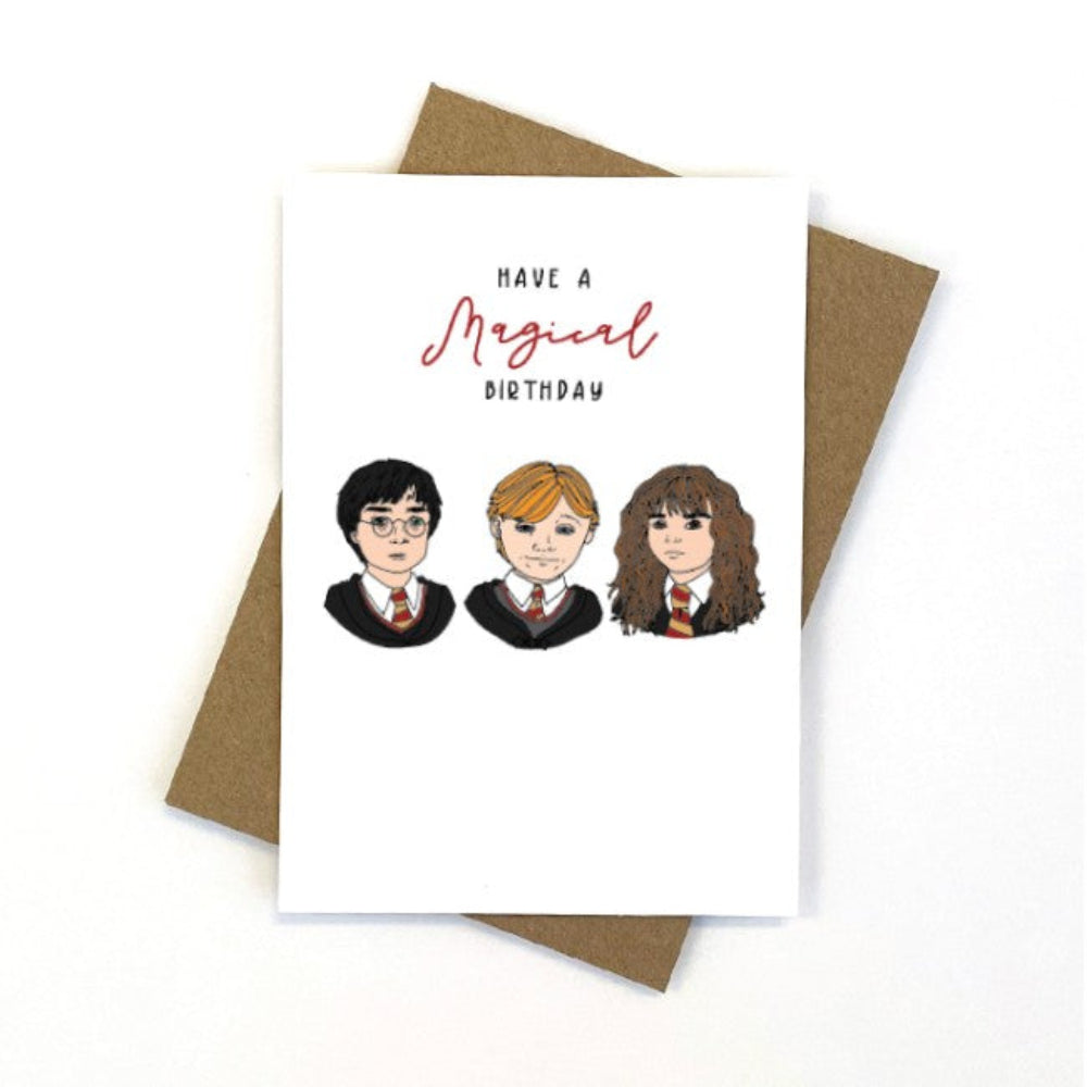 CANDLE BARK HARRY POTTER WIZARDING BIRTHDAY CARD