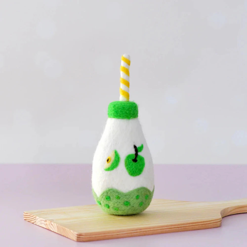 TARA TREASURES FELT SPARKLING APPLE FRUIT JUICE BOTTLE