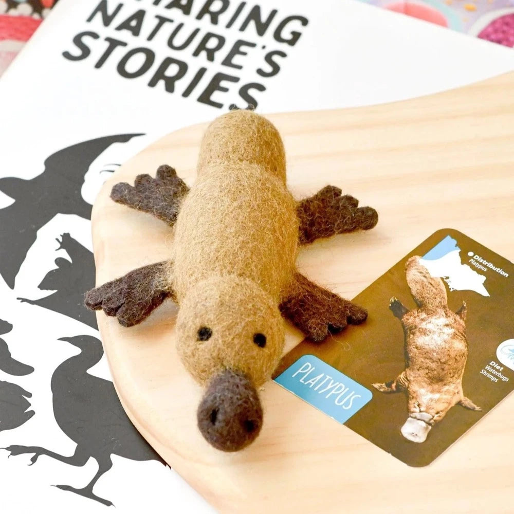 TARA TREASURES FELT PLATYPUS TOY
