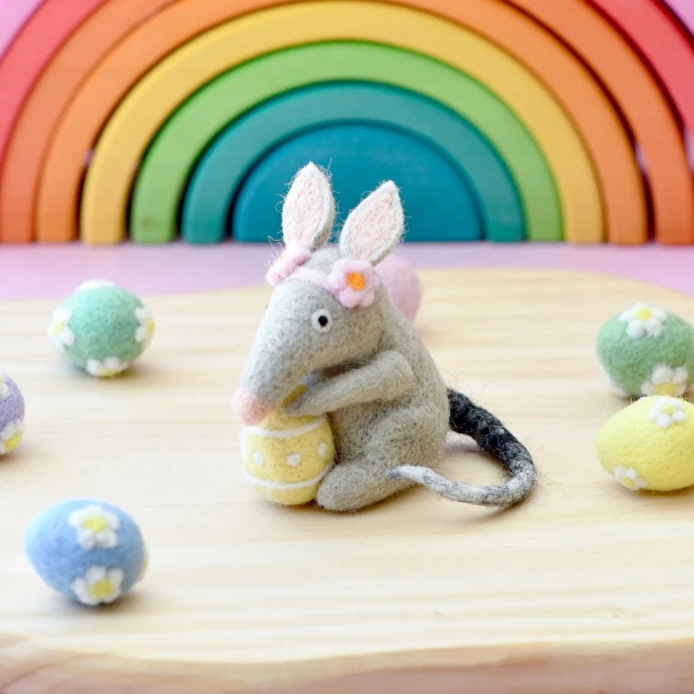 TARA TREASURES FELT BILBY WITH EASTER EGG