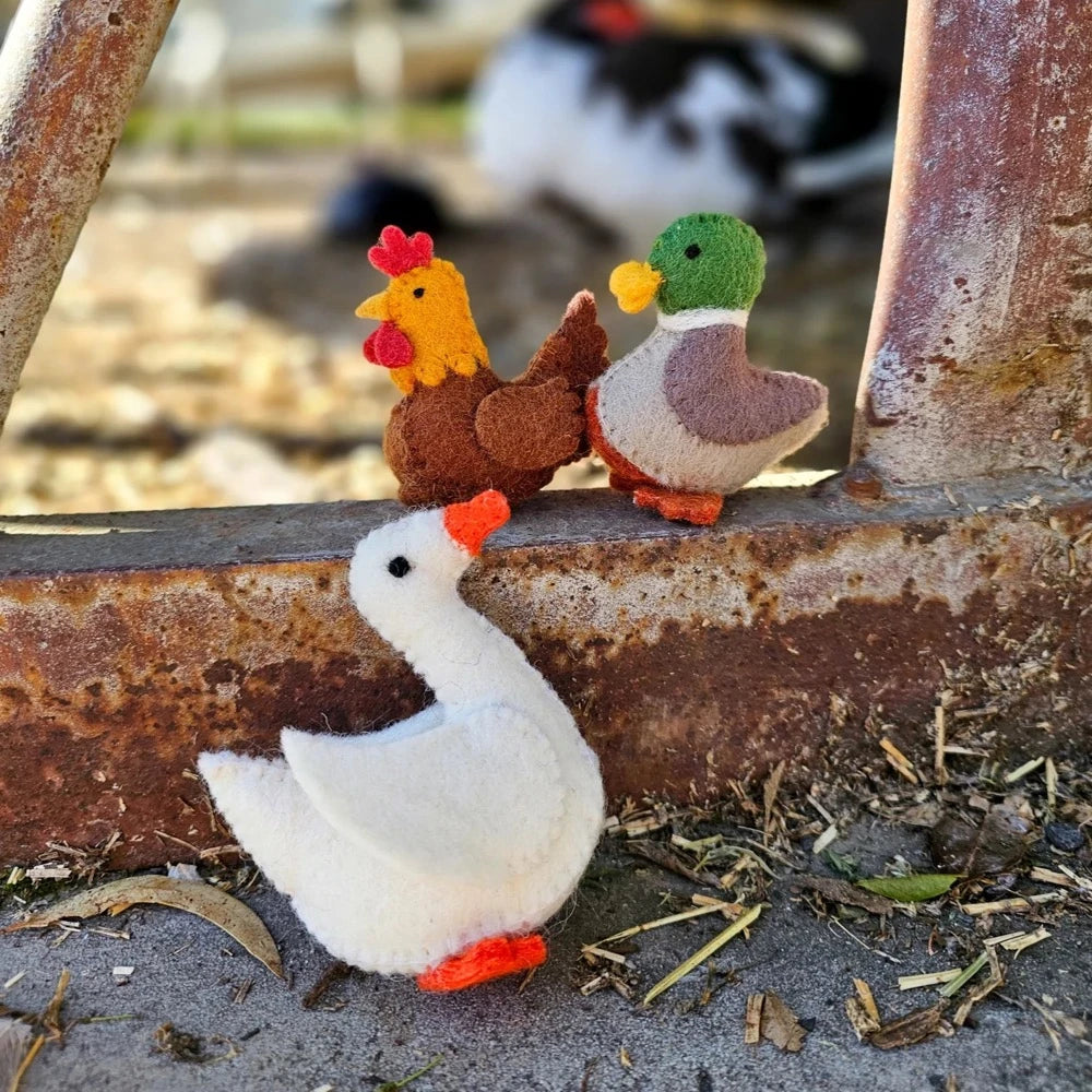 TARA TREASURES FELT GOOSE TOY