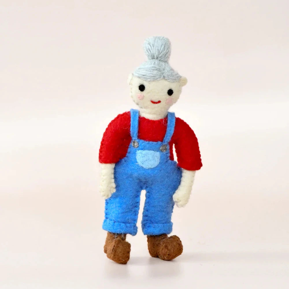 TARA TREASURES FELT OLD MACDONALD FEMALE FARMER TOY