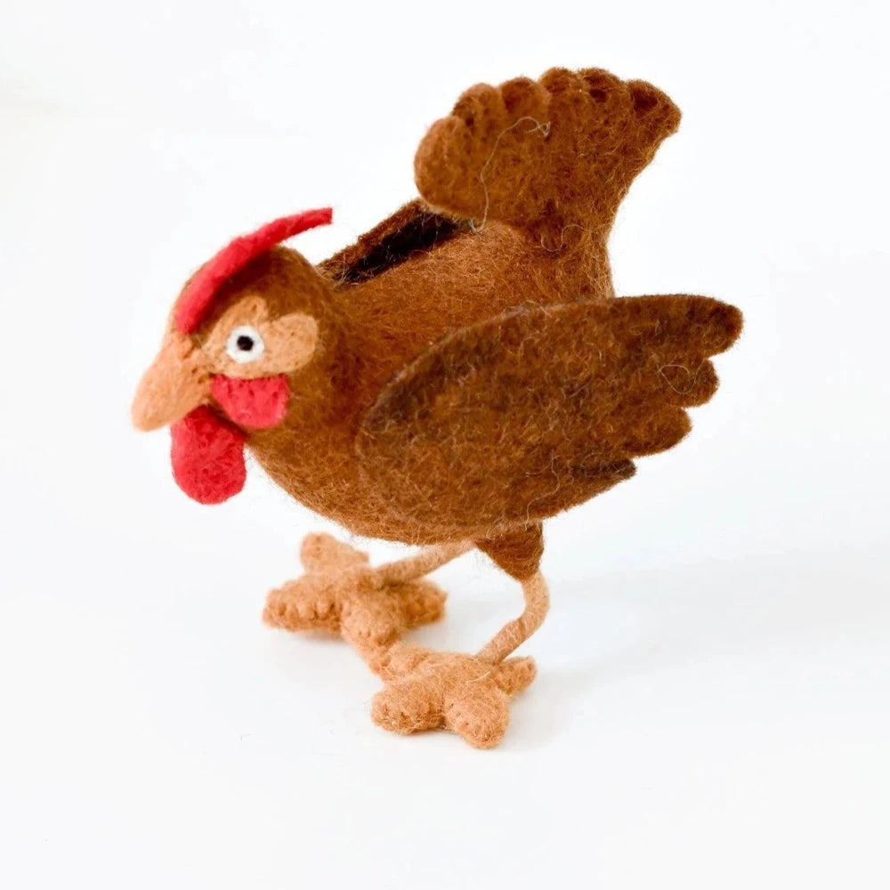 TARA TREASURES FELT HEN TOY