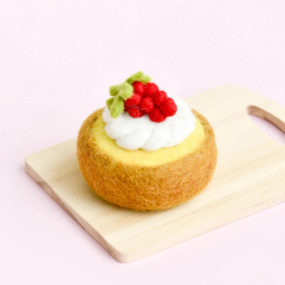 TARA TREASURES FELT LEMON MERINGUE TART