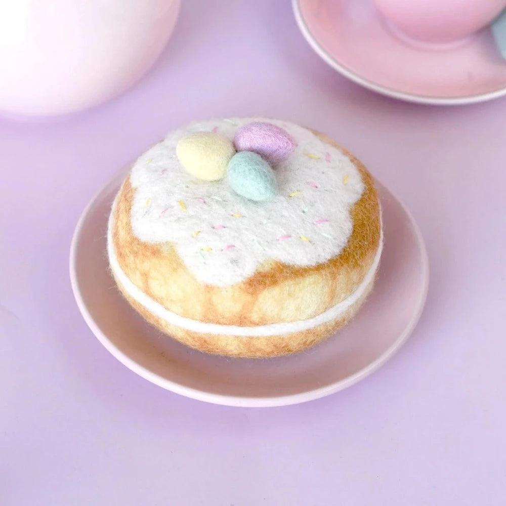 TARA TREASURES FELT DONUT WITH EGGS
