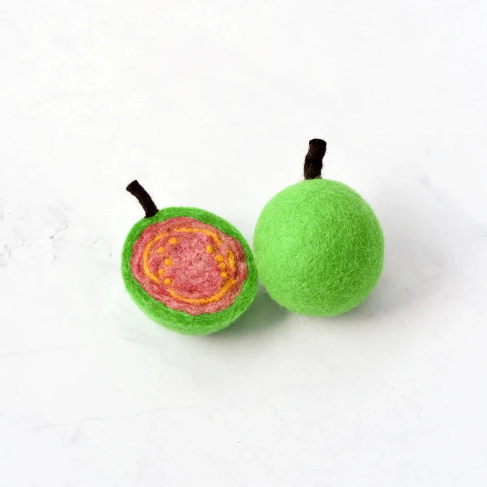 FELT PINK GUAVA FRUIT SET OF 2