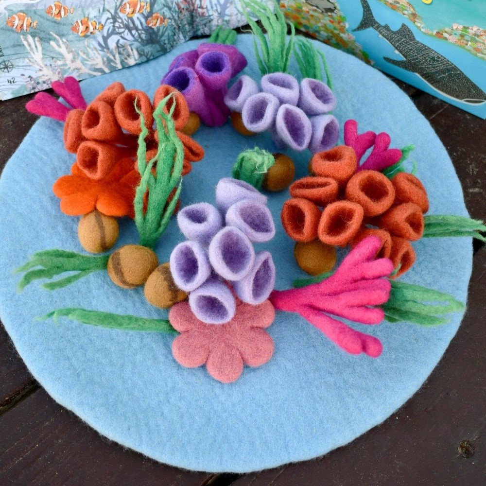 TARA TREASURES CORAL SEAFOAM PLAY MAT