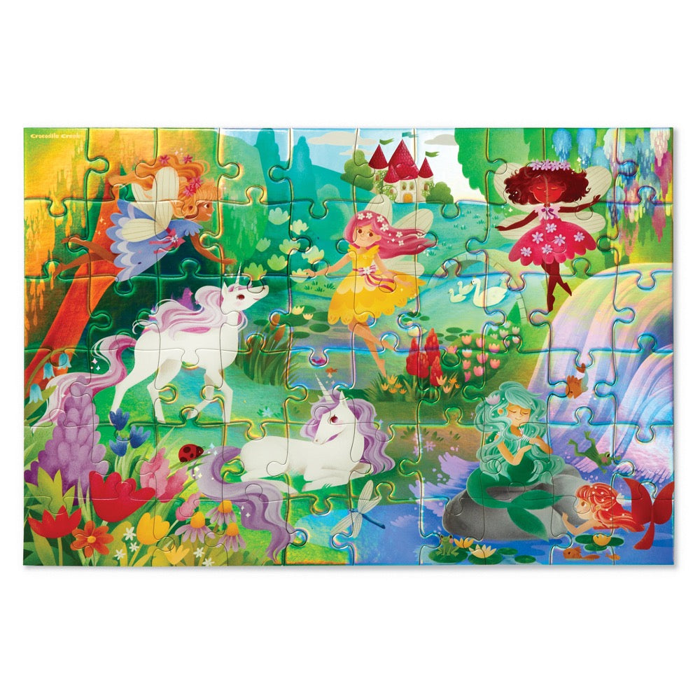CROCODILE CREEK MAGICAL FRIENDS FOIL PUZZLE 60pc