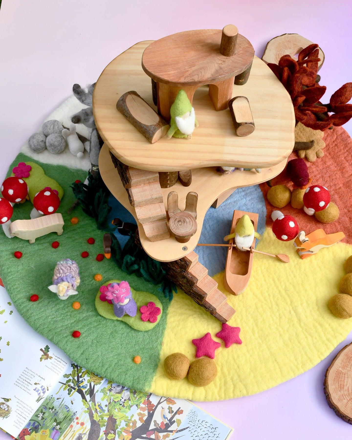 TARA TREASURES FELT FOUR SEASONS PLAY MAT (80CM DIAMETER)