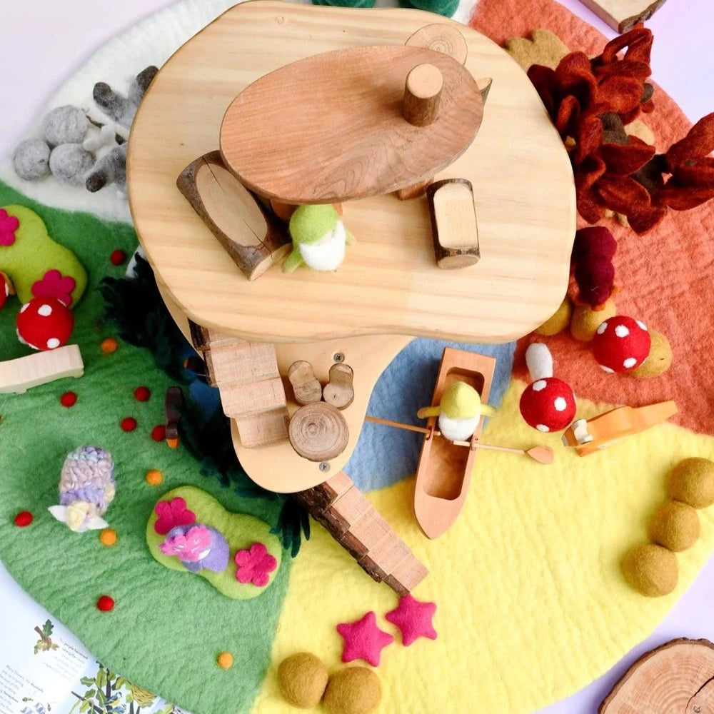 TARA TREASURES FELT FOUR SEASONS PLAY MAT (80CM DIAMETER)