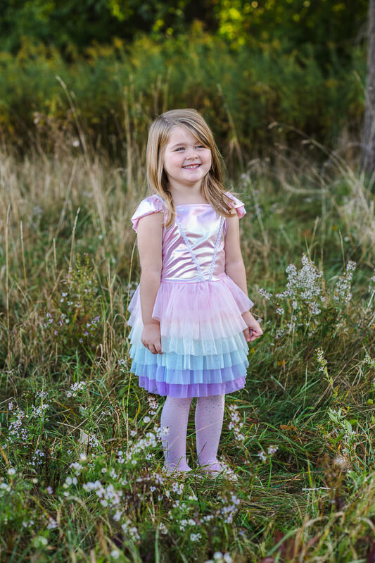 GREAT PRETENDER RAINBOW RUFFLE TUTU DRESS
