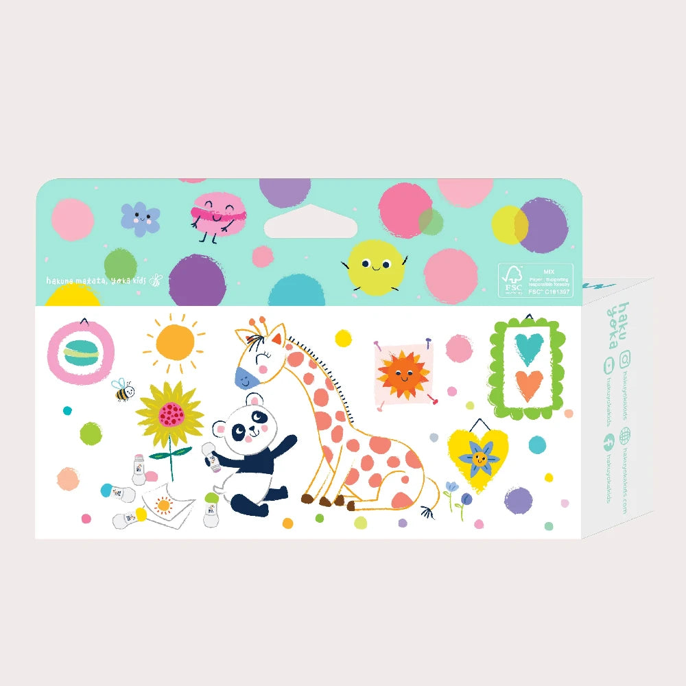HAKU YOKA DOT MARKERS 5 PACK PASTEL COLOURS