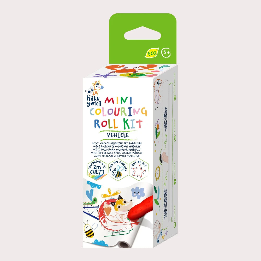HAKU YOKA MINI COLOURING ROLL KIT VEHICLES