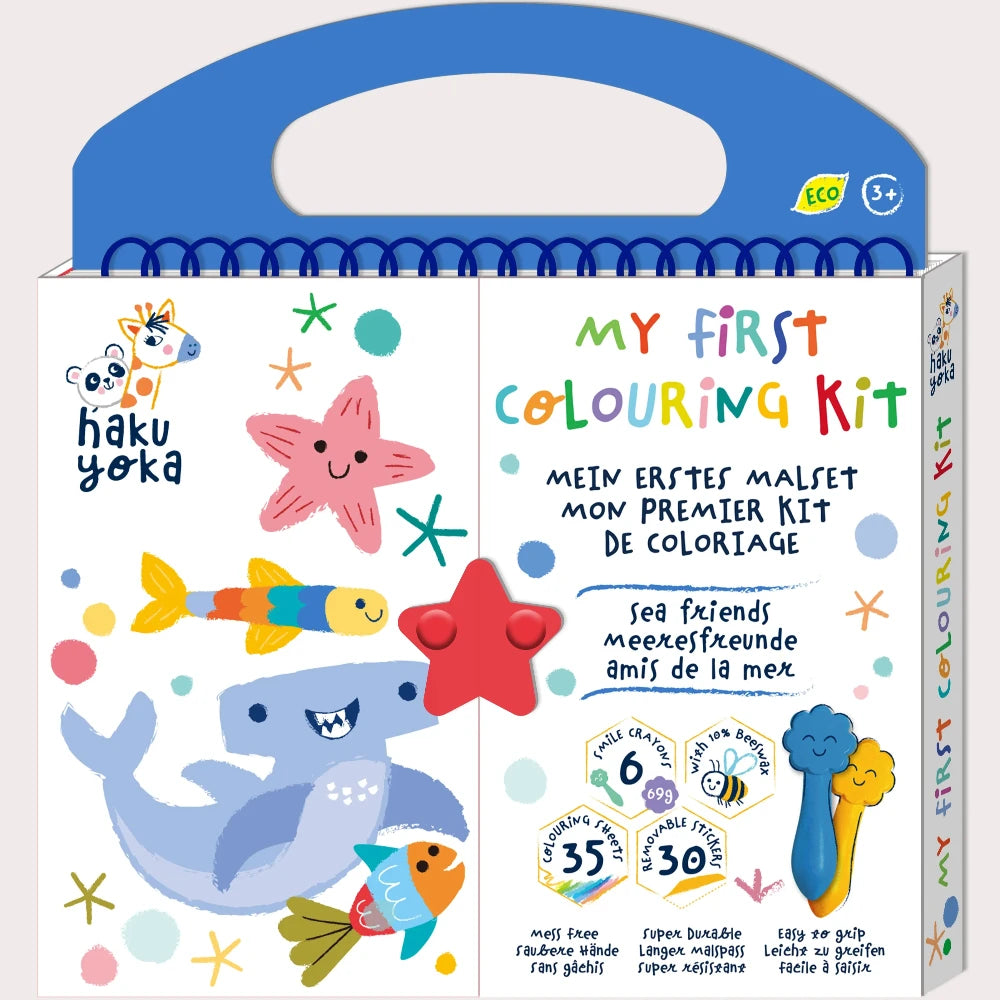 HAKU YOKA MY FIRST COLOURING KIT SEAFRIENDS