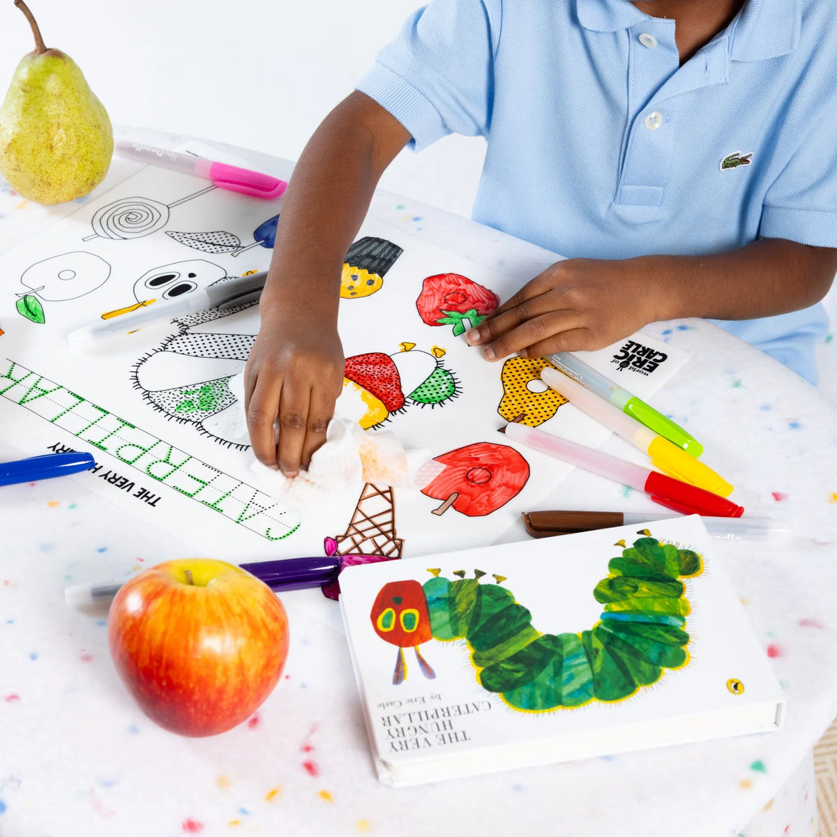 HEY DOODLE PLACEMAT THE VERY HUNGRY CATERPILLAR
