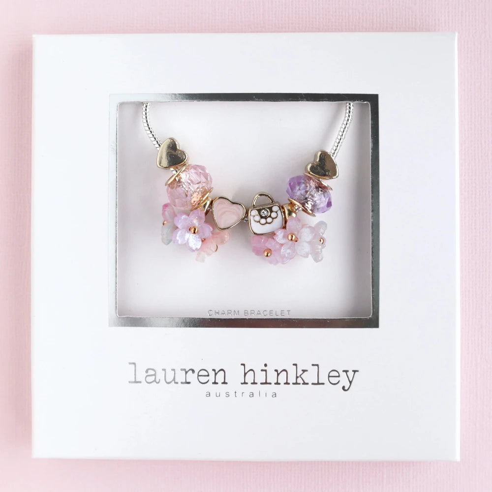 LAUREN HINKLEY PRETTY POSY CHARM BRACELET