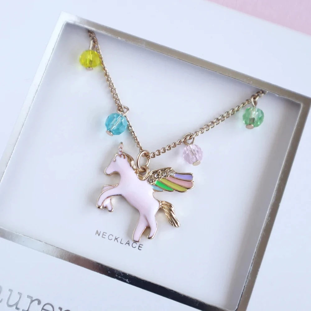 LAUREN HINKLEY CELESTIAL UNICORN NECKLACE