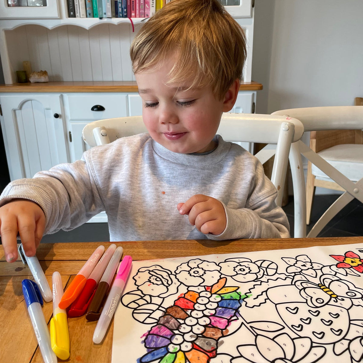 HEY DOODLE PLACEMAT FLOWER POWER