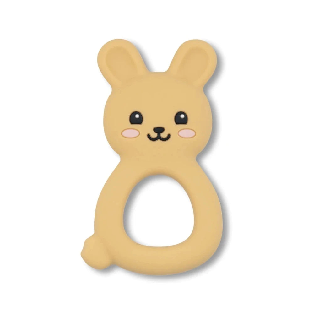 JELLYSTONE DESIGNS SILICONE BUNNY TEETHER TAN