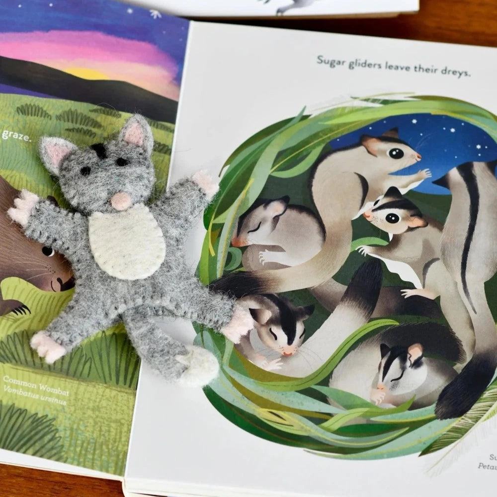 TARA TREASURES JUMPING JOEYS FINGER PUPPETS AND BOOK SET