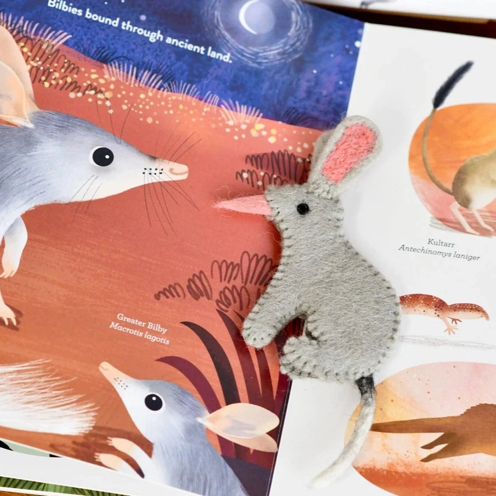 TARA TREASURES JUMPING JOEYS FINGER PUPPETS AND BOOK SET