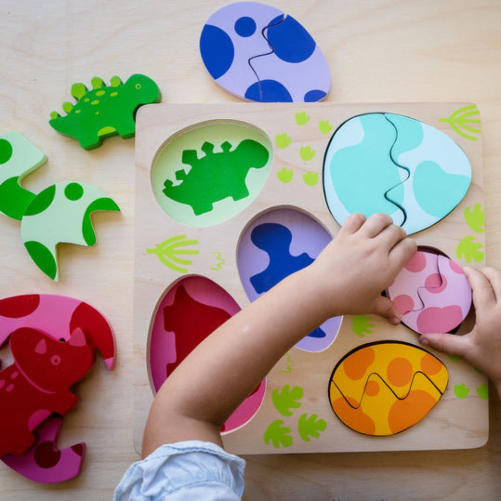 KIDDIE CONNECT CHUNKY EGG AND DINO PUZZLE