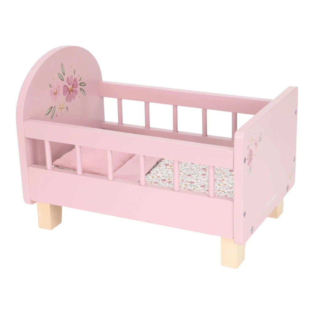 LITTLE DUTCH DOLL BED WITH TEXTILES