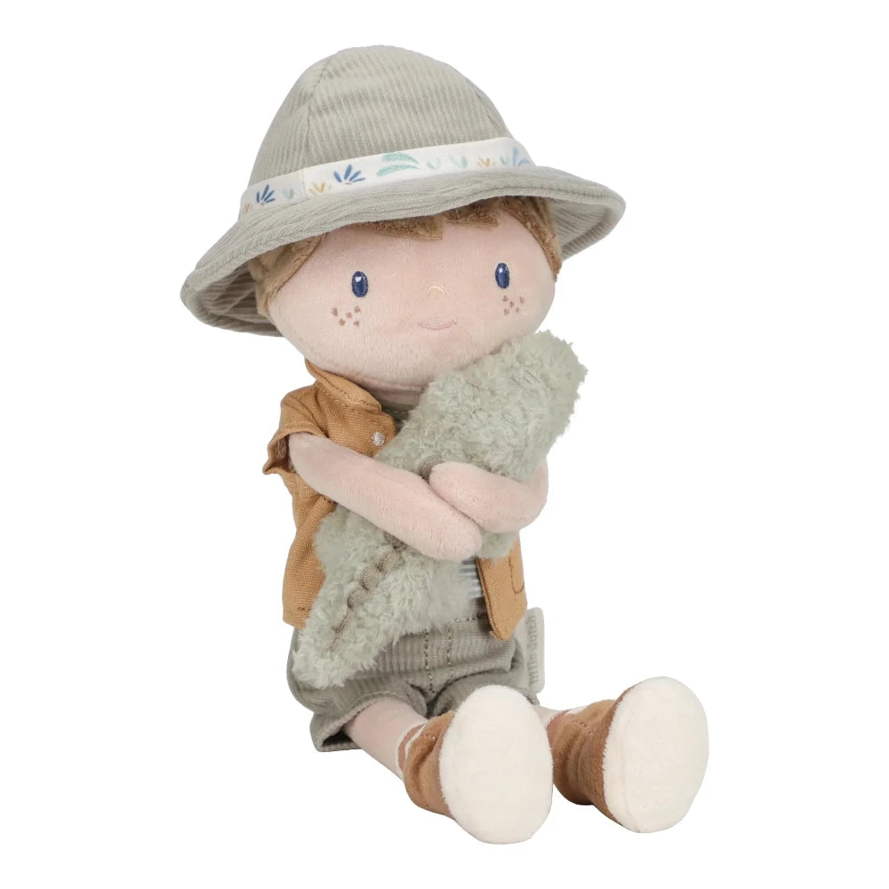 LITTLE DUTCH SAFARI FRIENDS RANGER JIM WITH CROCODILE CUDDLE DOLL