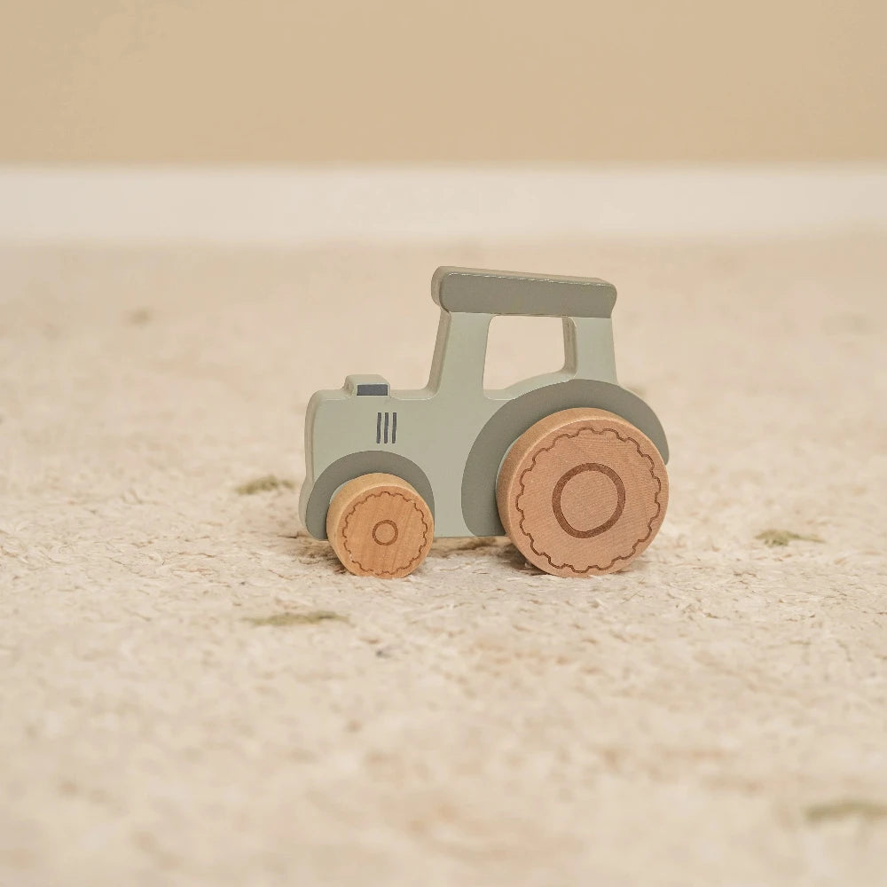 LITTLE DUTCH LITTLE FARM WOODEN TRACTOR