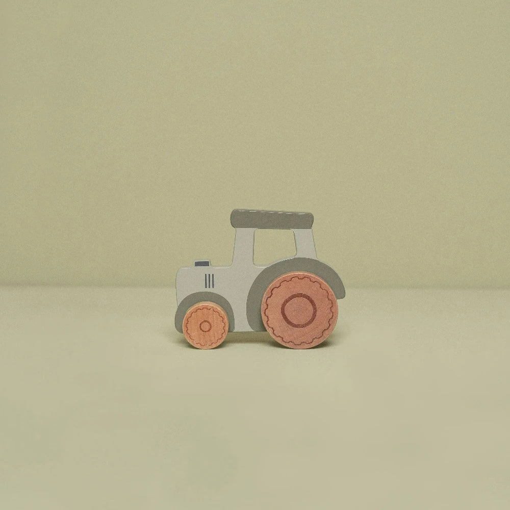 LITTLE DUTCH LITTLE FARM WOODEN TRACTOR