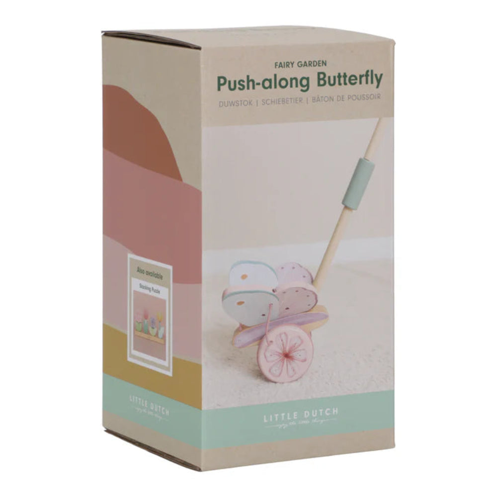 LITTLE DUTCH WOODEN PUSH ALONG BUTTERFLY