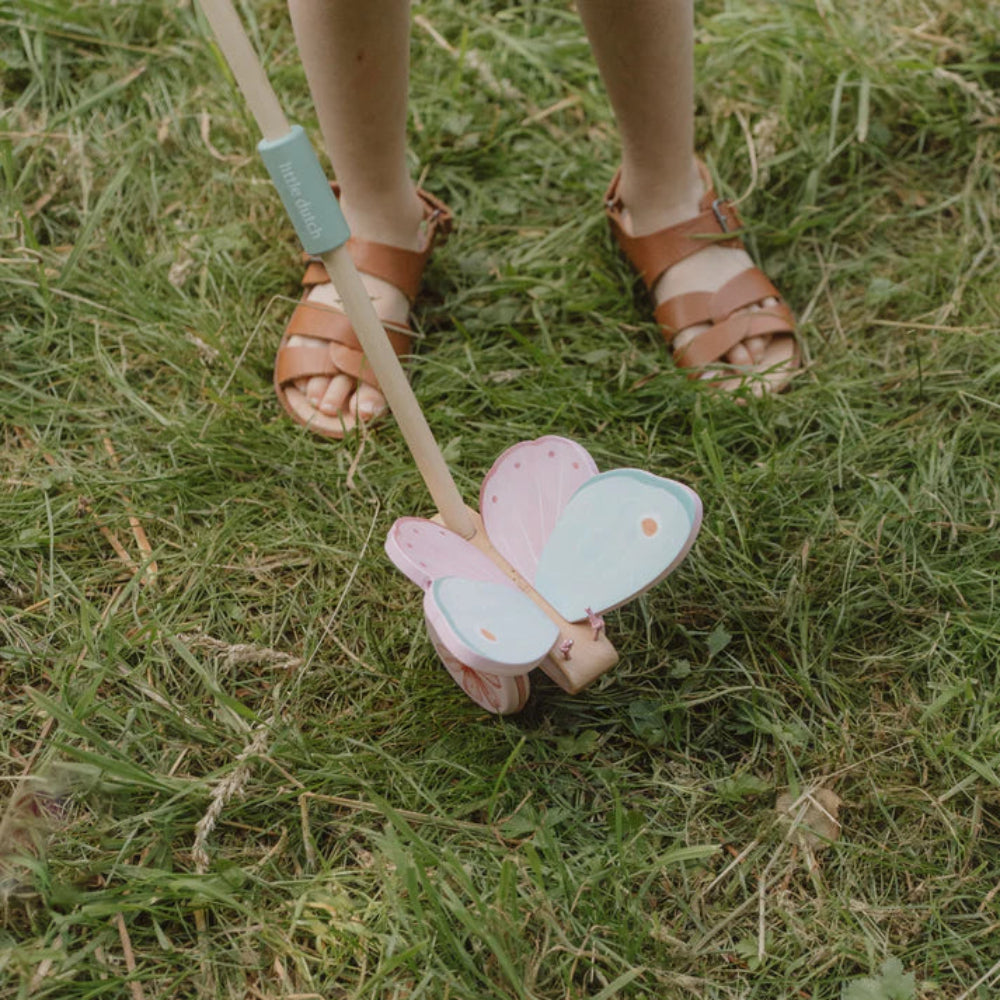 LITTLE DUTCH WOODEN PUSH ALONG BUTTERFLY