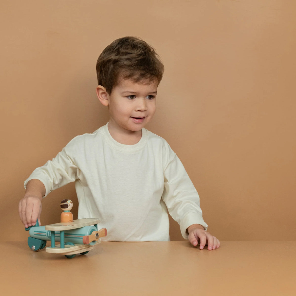LITTLE DUTCH WOODEN TOY AIRPLANE