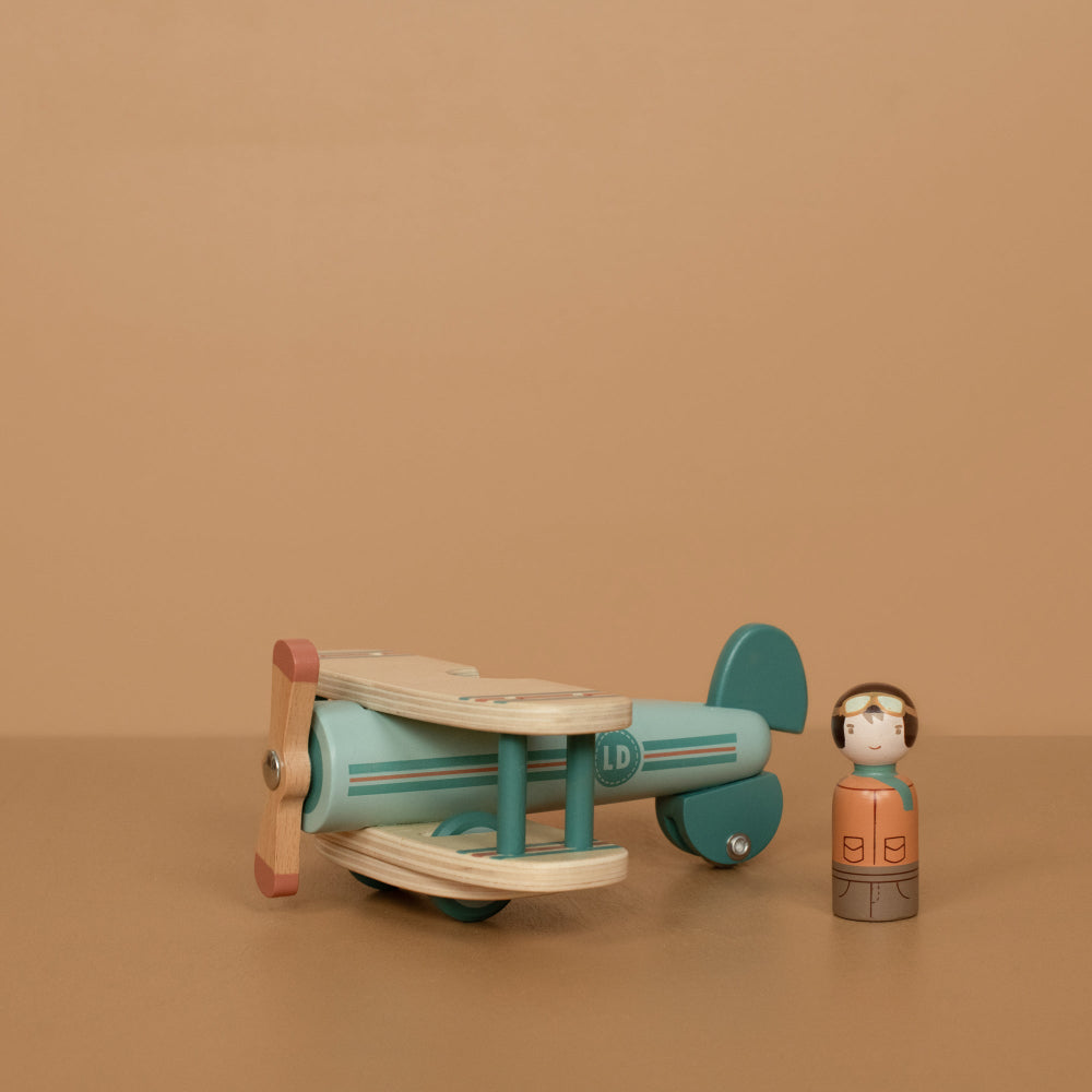 LITTLE DUTCH WOODEN TOY AIRPLANE