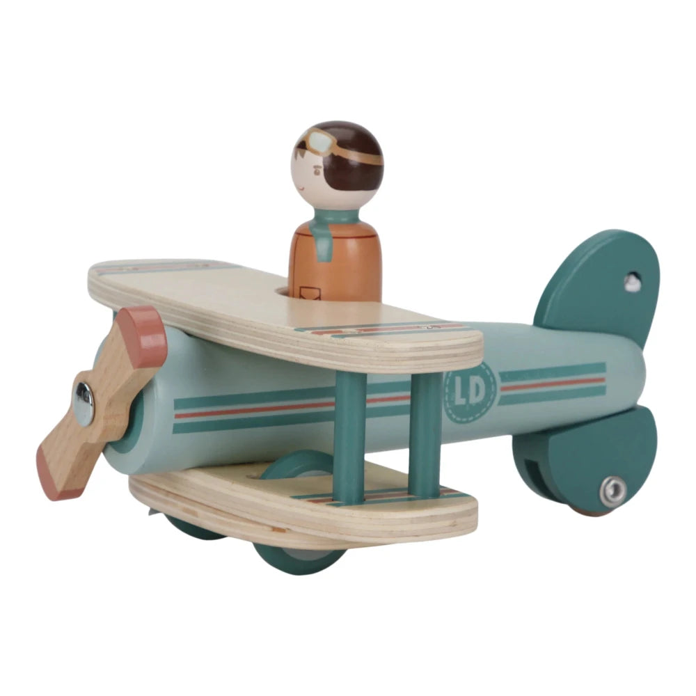 LITTLE DUTCH WOODEN TOY AIRPLANE