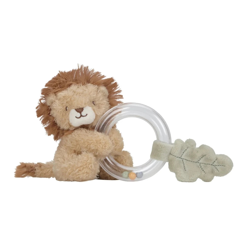 LITTLE DUTCH SAFARI FRIENDS LION RING RATTLE