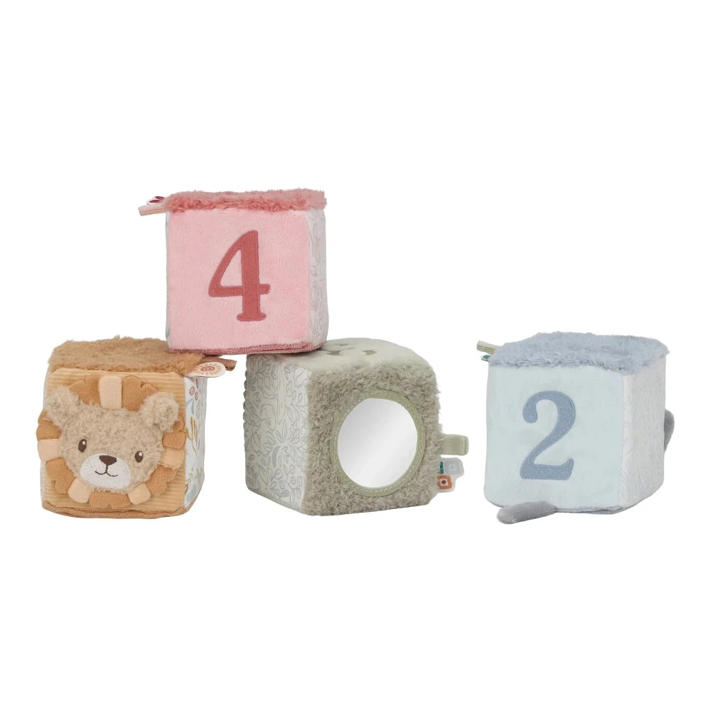 LITTLE DUTCH SAFARI FRIENDS SOFT BLOCK SET