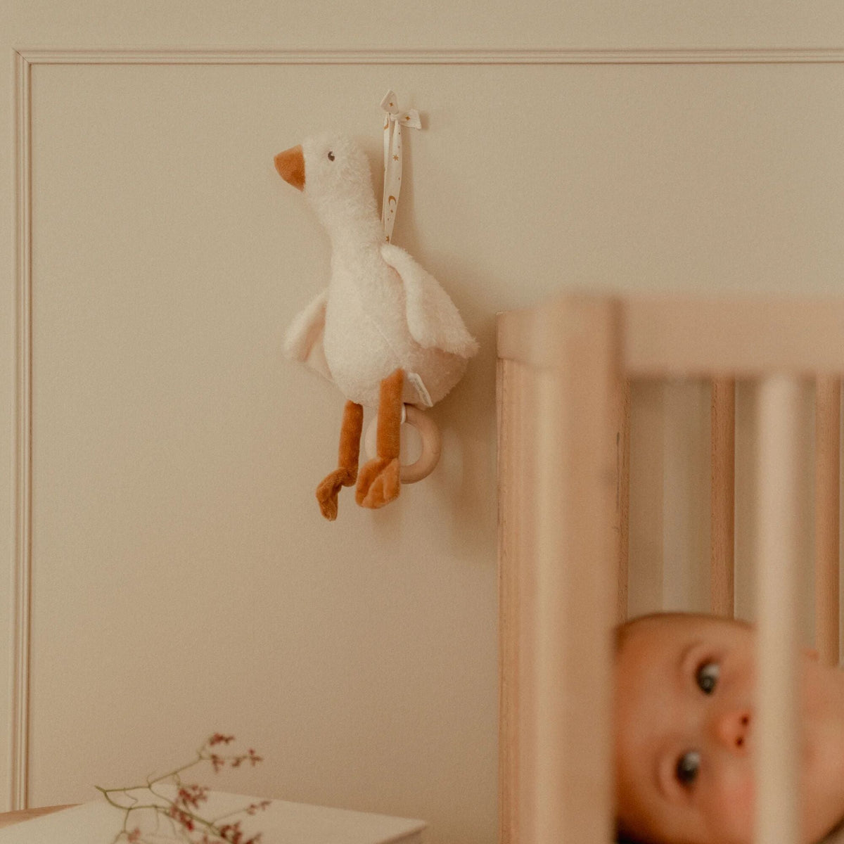 LITTLE DUTCH NEWBORN NATURALS LITTLE GOOSE MUSIC BOX