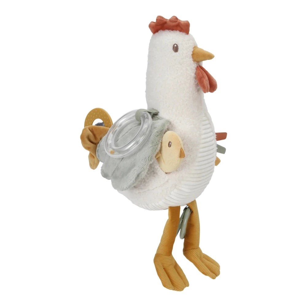 LITTLE DUTCH LITTLE FARM ACTIVITY CHICKEN 25CM PLUSH