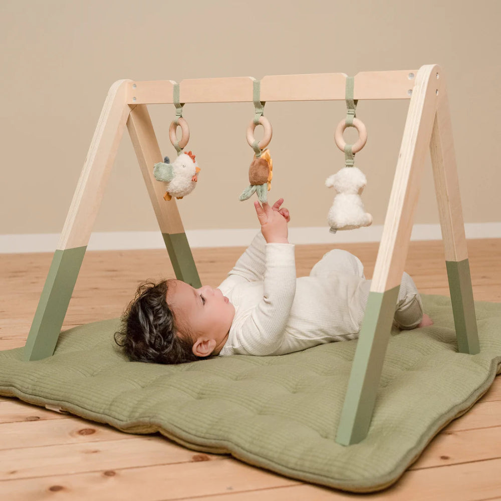 LITTLE DUTCH WOODEN LITTLE FARM BABY GYM