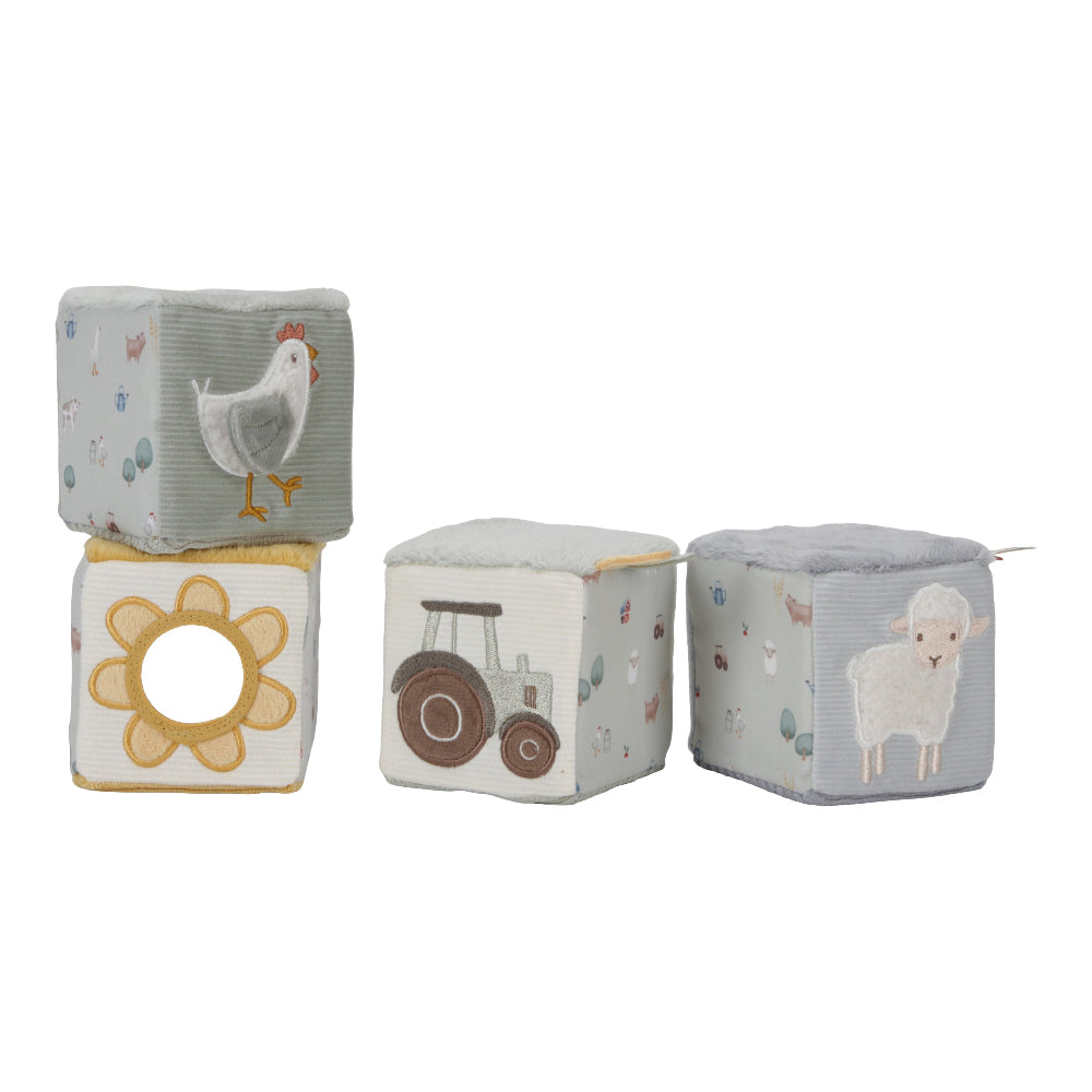 LITTLE DUTCH LITTLE FARM SOFT CUBES