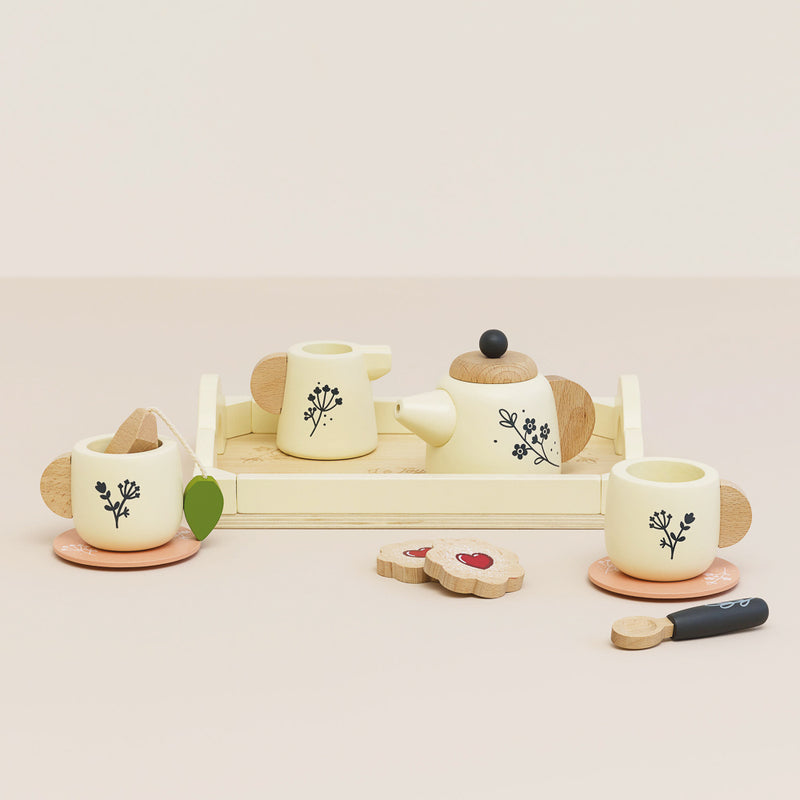 LE TOY VAN WOODEN TEA SET AND TRAY