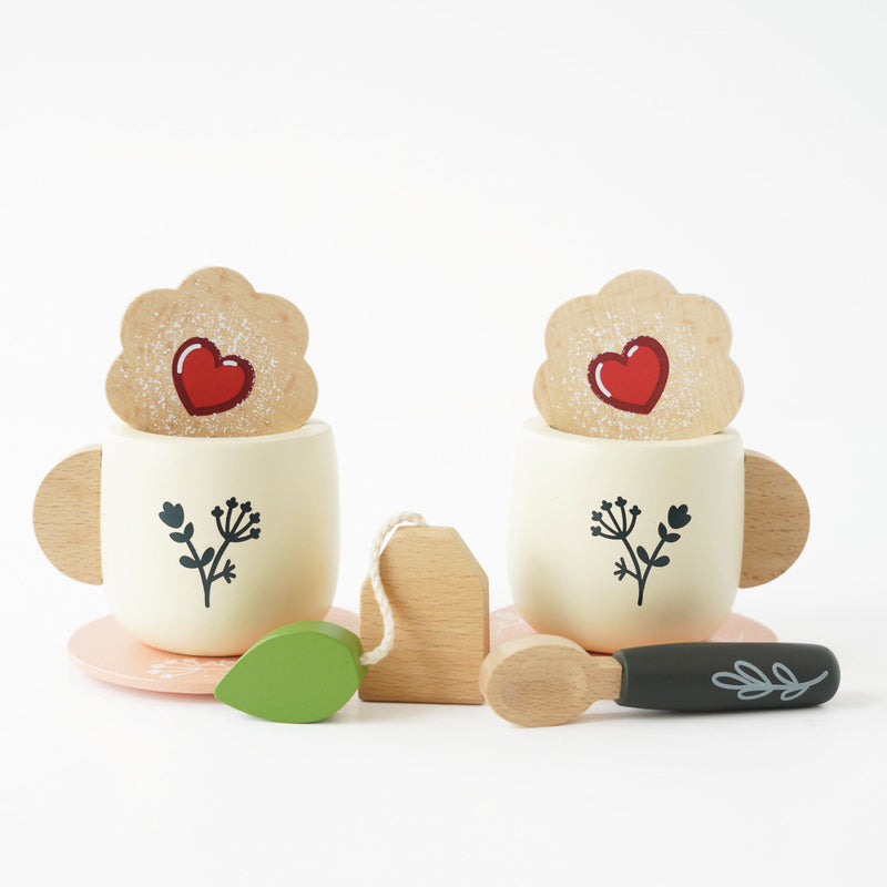 LE TOY VAN WOODEN TEA SET AND TRAY