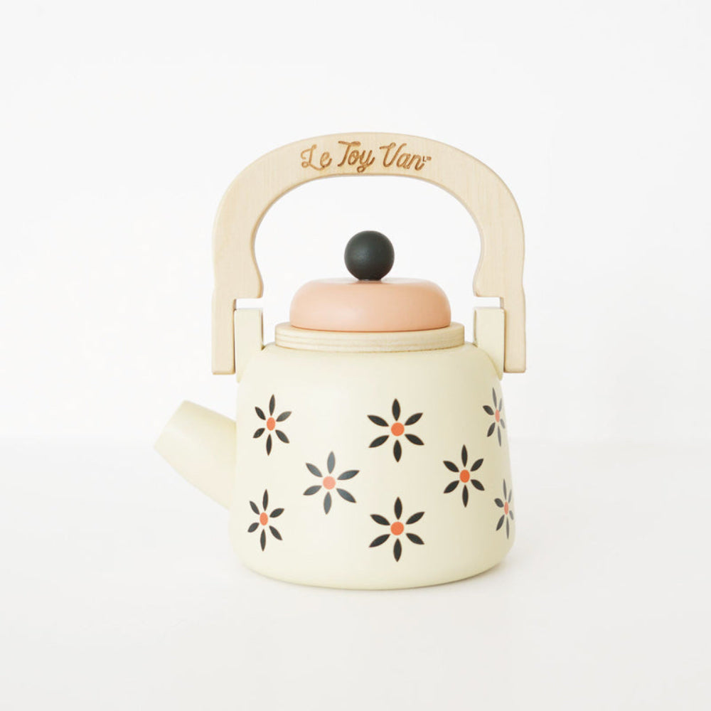 VINTAGE WOODEN TEA KETTLE