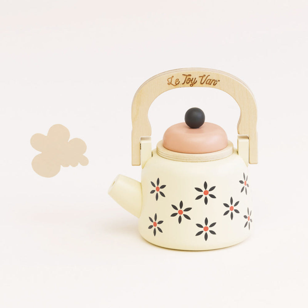 VINTAGE WOODEN TEA KETTLE