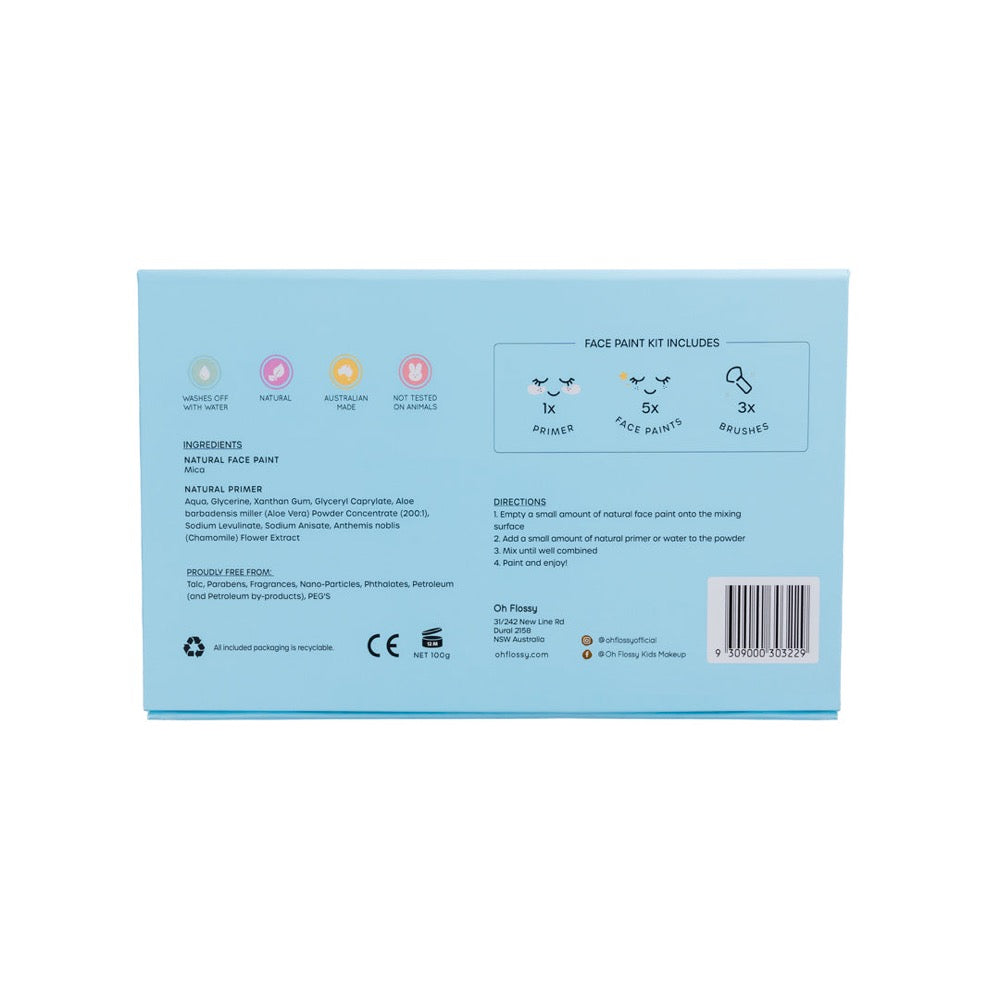 OH FLOSSY FACE PAINT SET BLUE