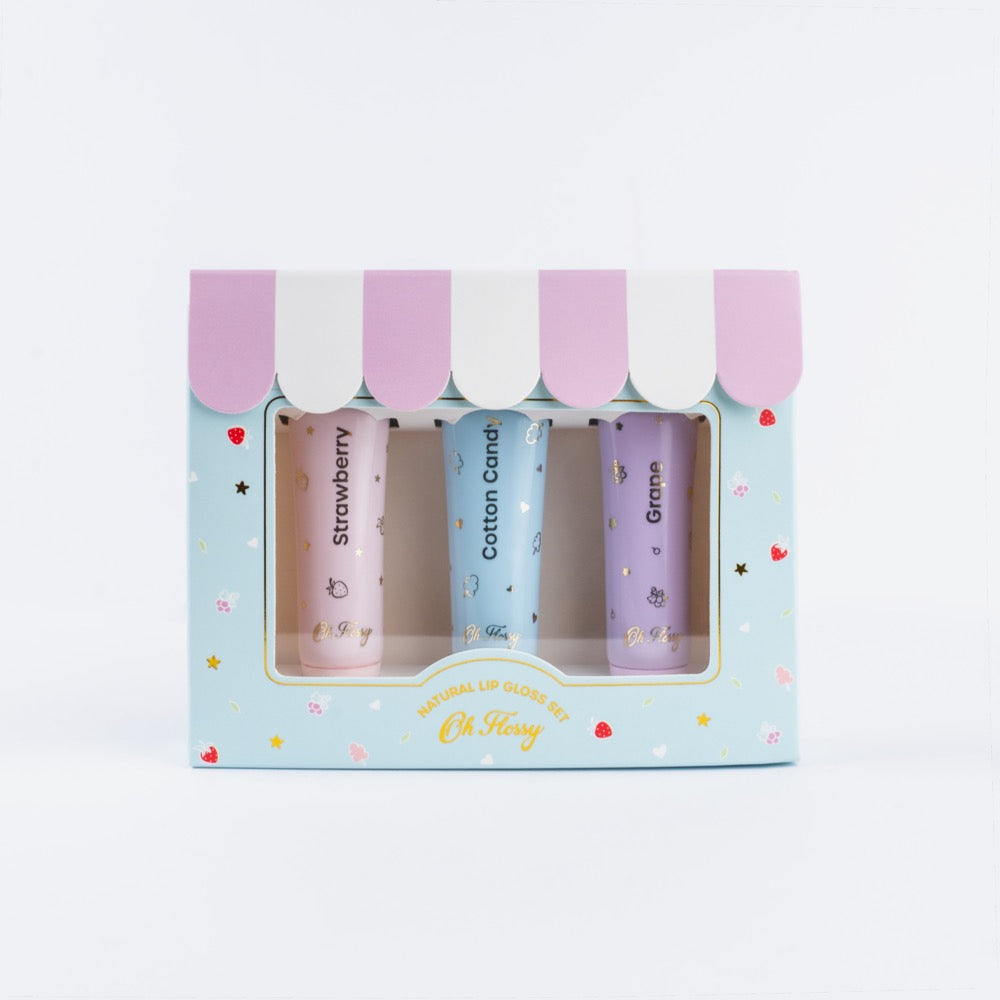 OH FLOSSY NATURAL LIP GLOSS SET