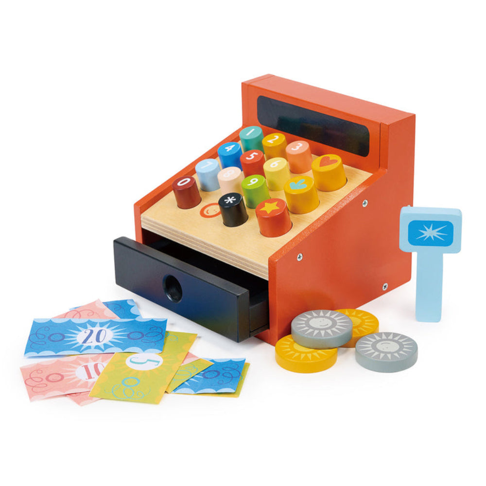 WOODEN CASH REGISTER TILL