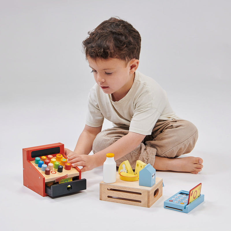WOODEN CASH REGISTER TILL