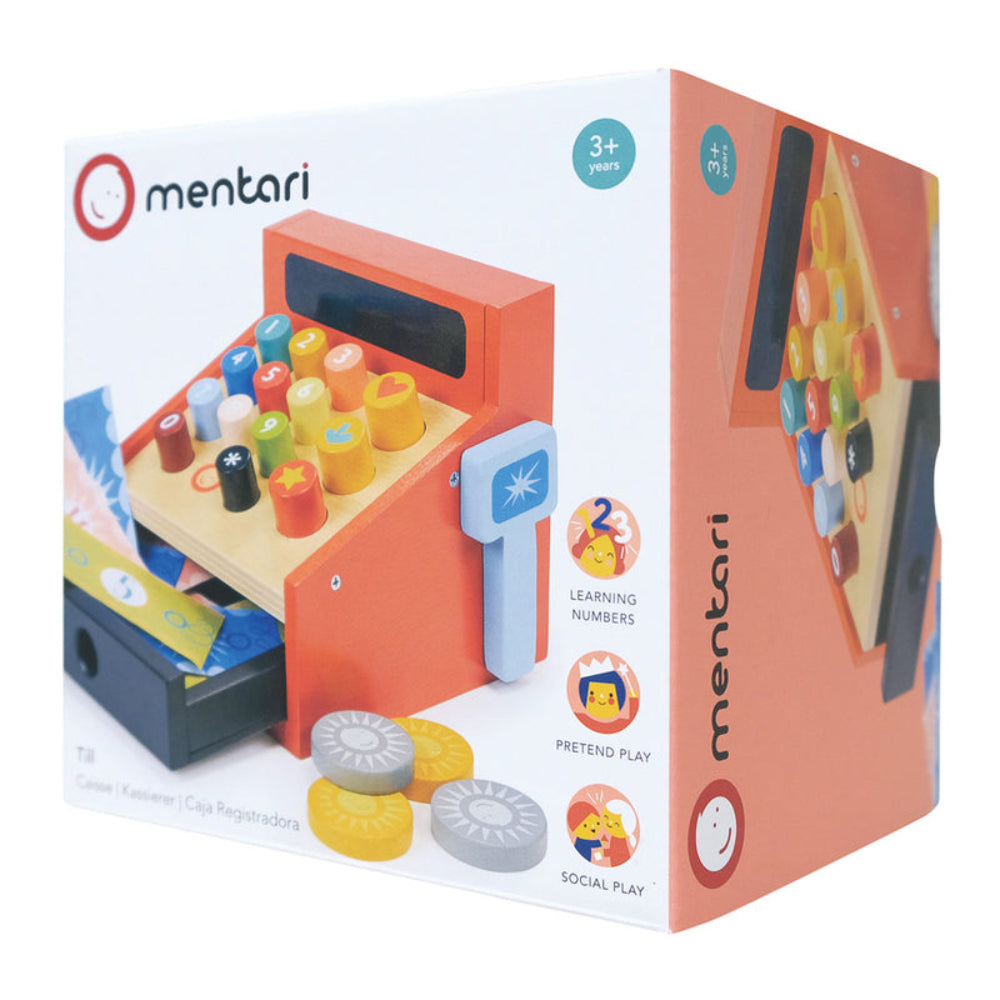 MENTARI WOODEN CASH REGISTER TILL